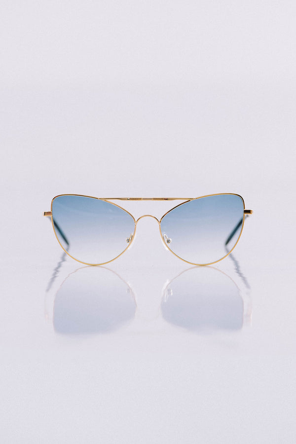 AGNETHA Light Blue Gradient Sunglasses