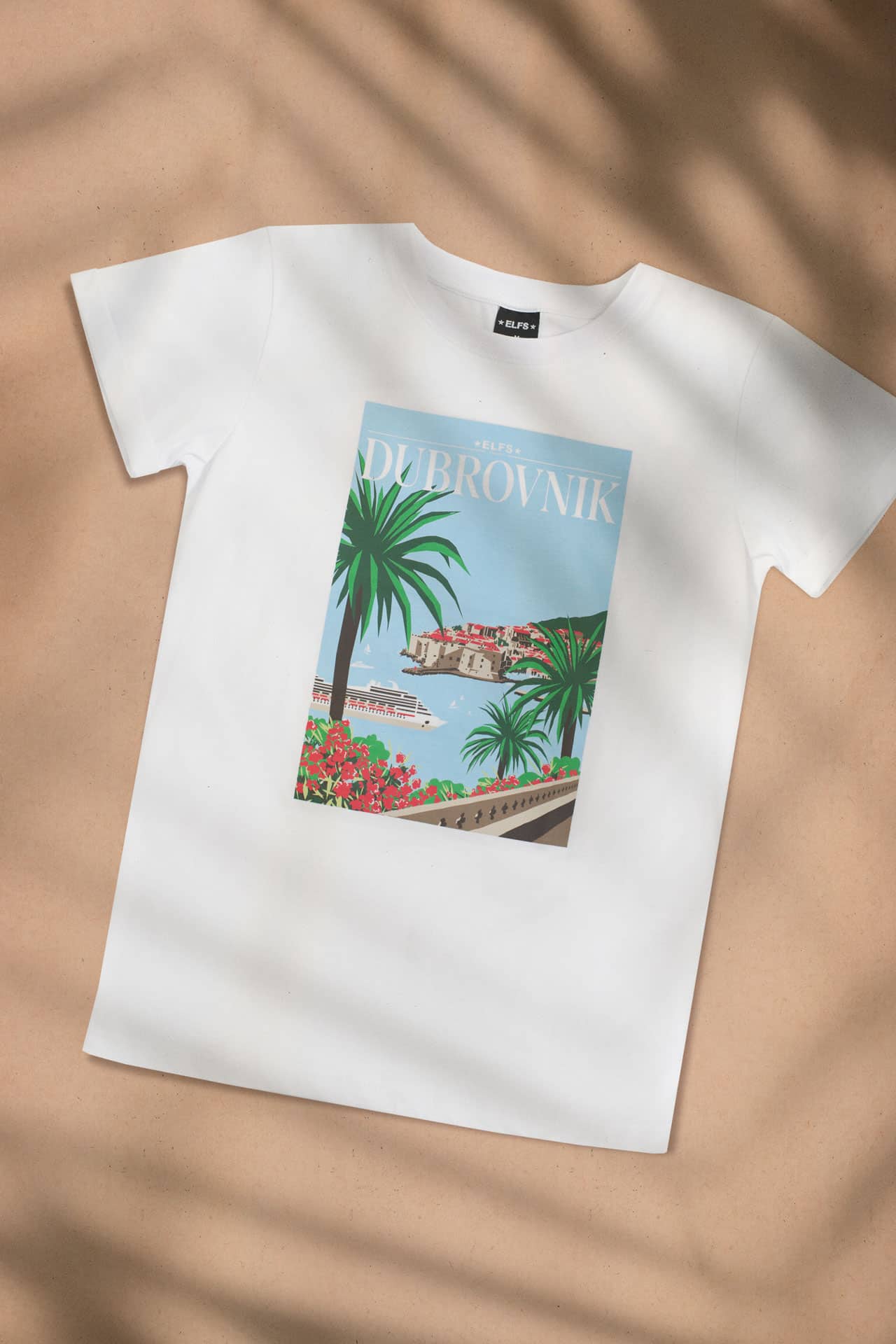 Women's T-shirt POSTCARD DUBROVNIK