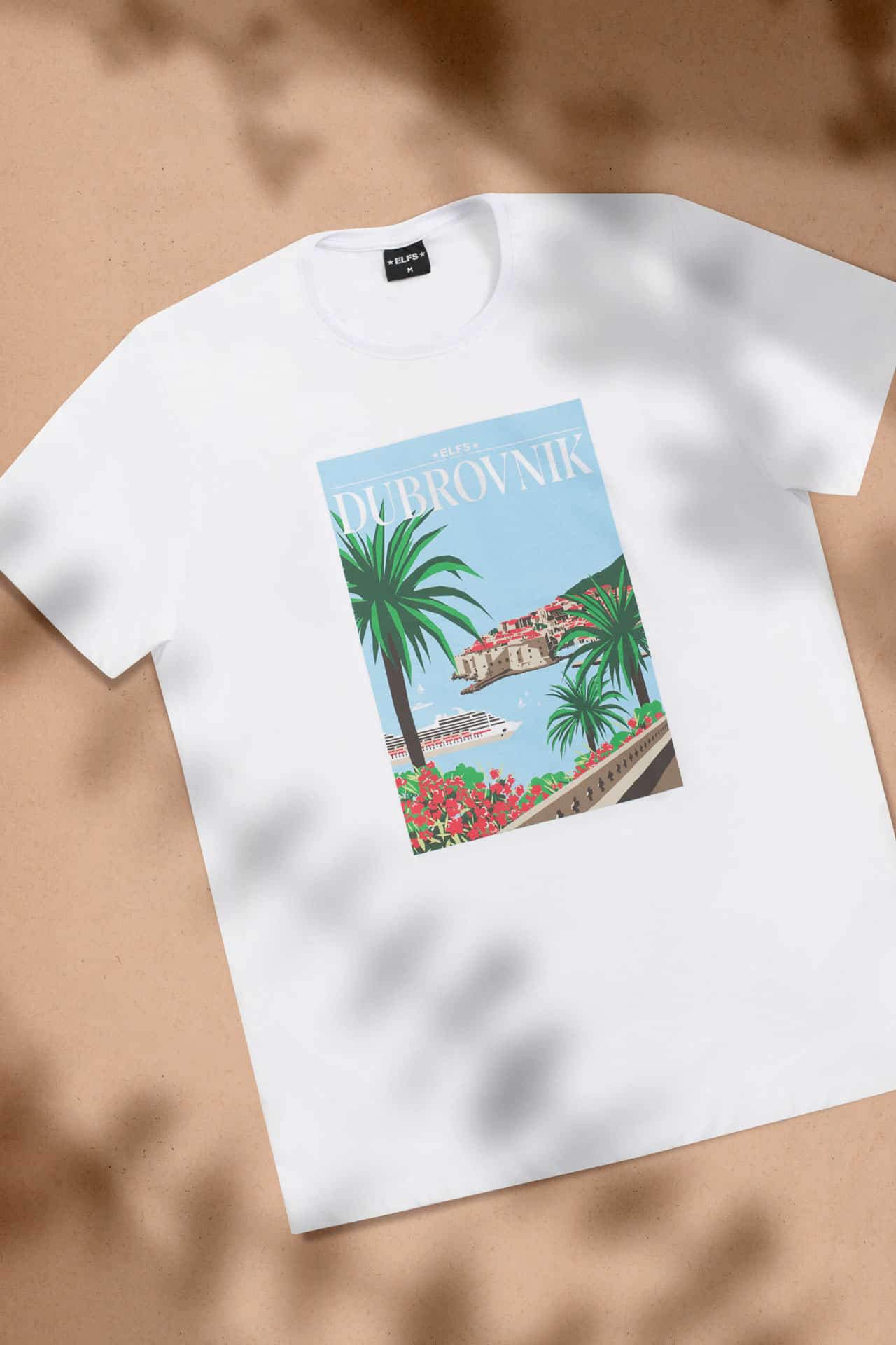 Men's T-shirt POSTCARD DUBROVNIK