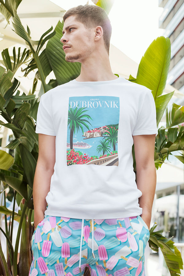 Men's T-shirt POSTCARD DUBROVNIK