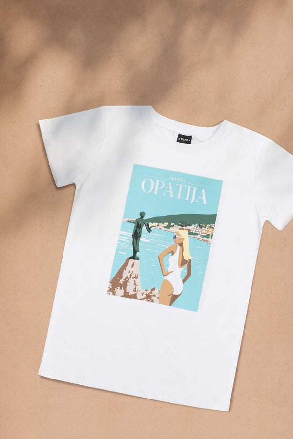 Women's T-shirt POSTCARD OPATIJA