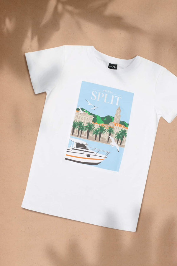Women's T-shirt POSTCARD SPLIT