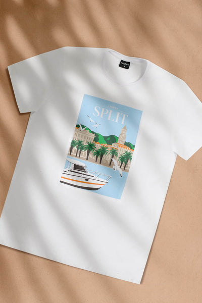 Men's T-shirt POSTCARD SPLIT