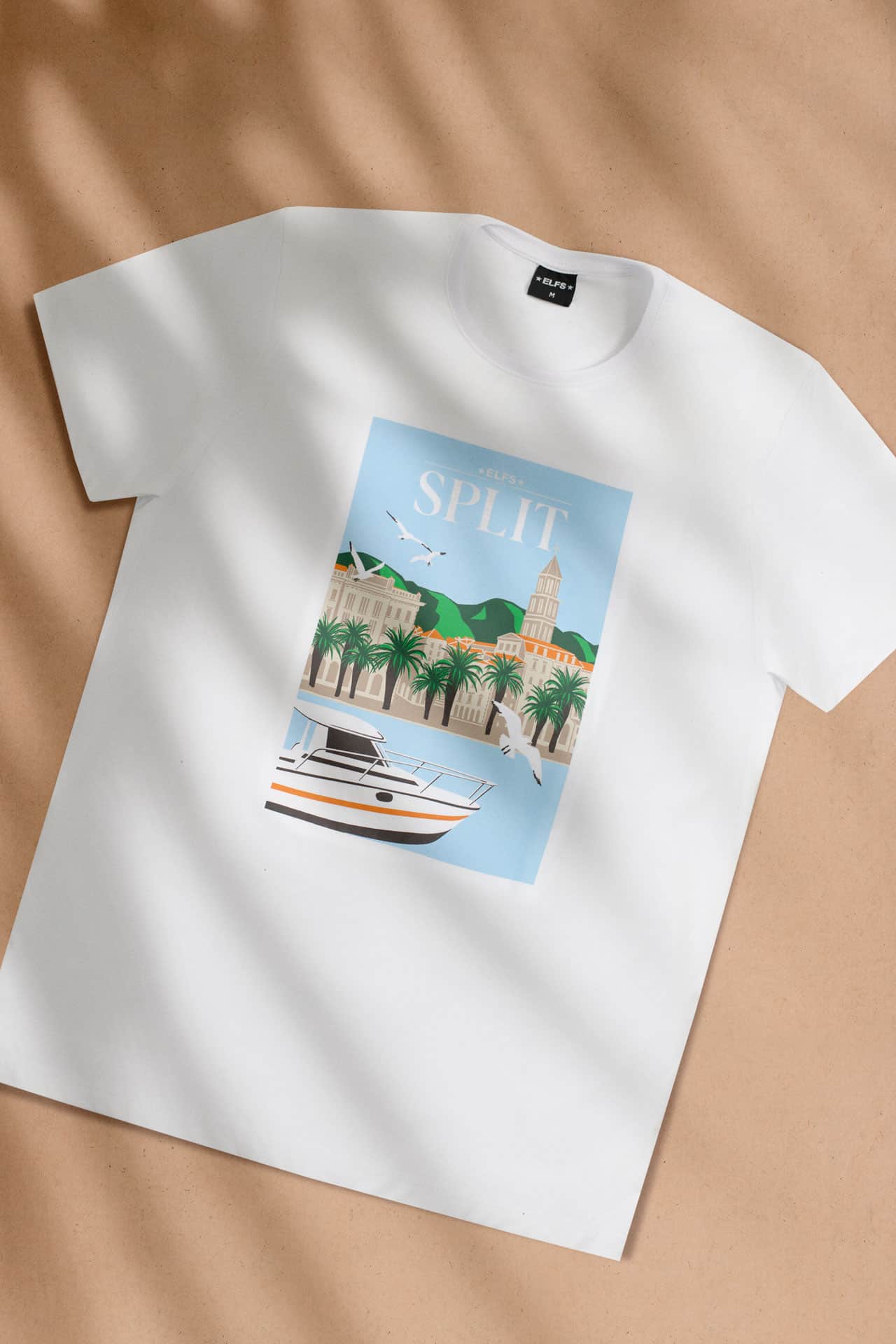 Men's T-shirt POSTCARD SPLIT