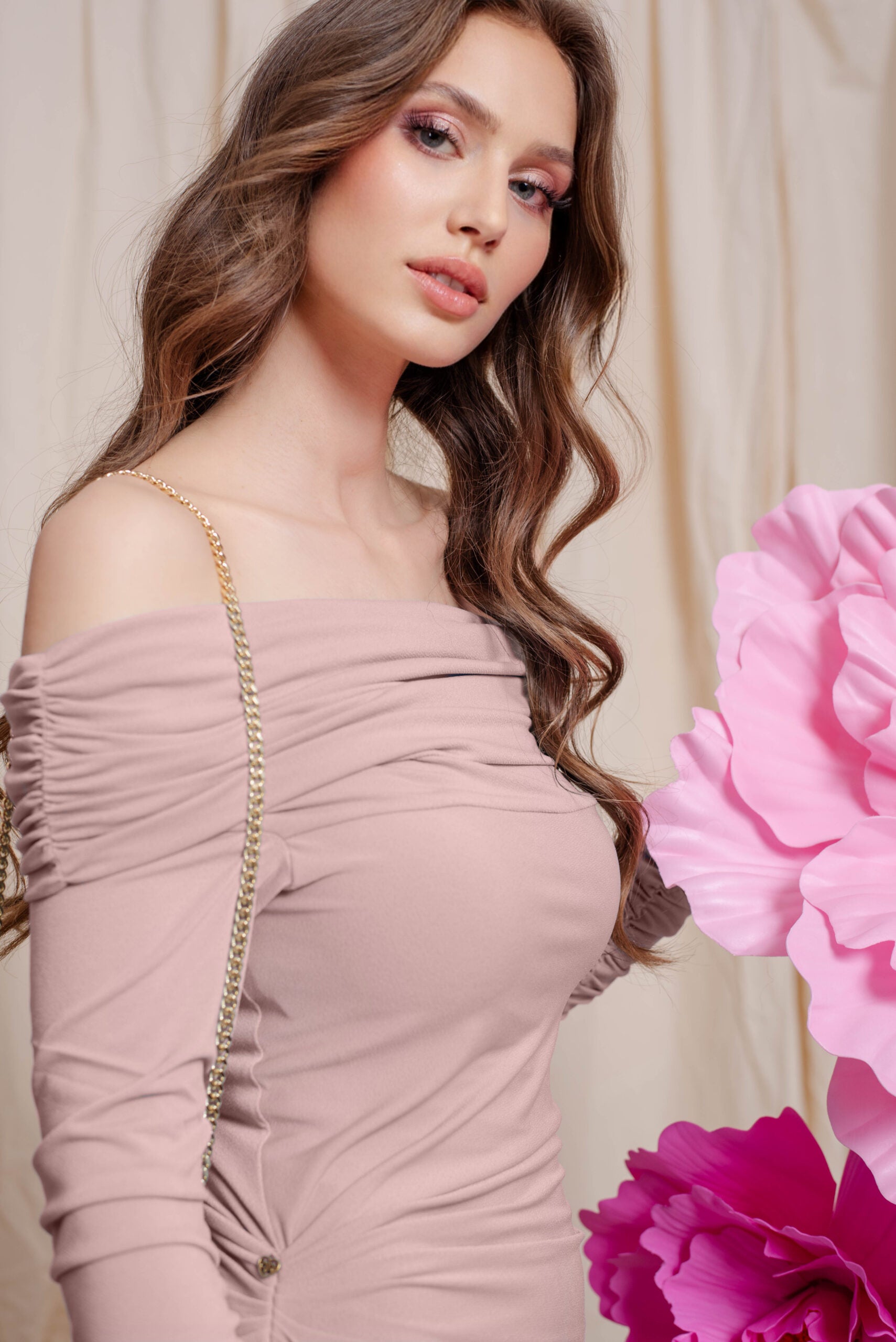 Dress EVDOKIA pink