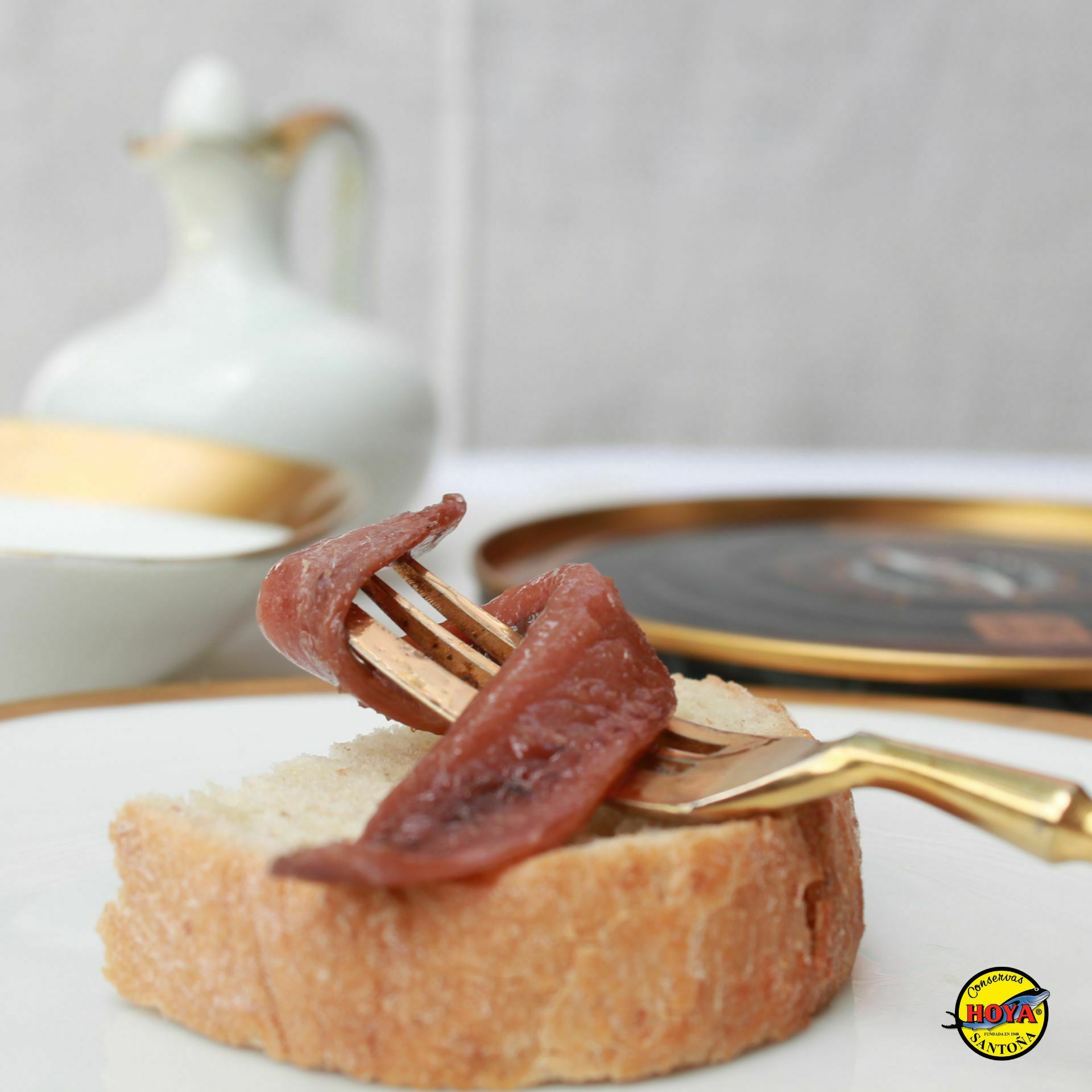 Cantabrian Anchovies in Olive Oil HOYA GOLD SERIES 170g