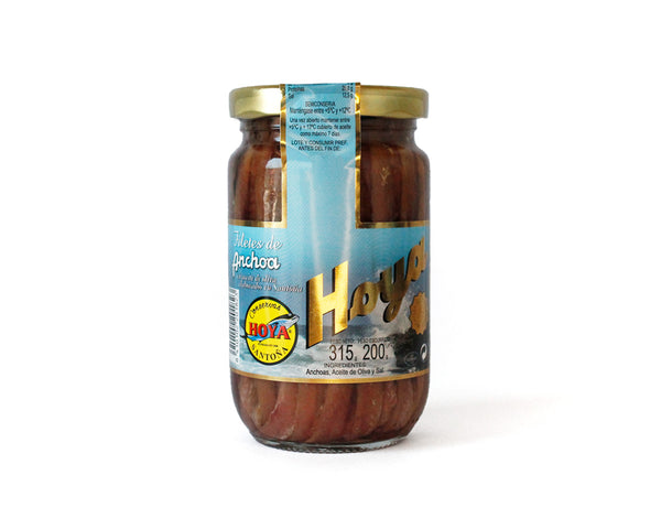 Cantabrian Anchovy Jar in Olive Oil HOYA 315g