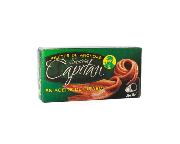 Anchoas en aceite de girasol CAPITÁN 45g