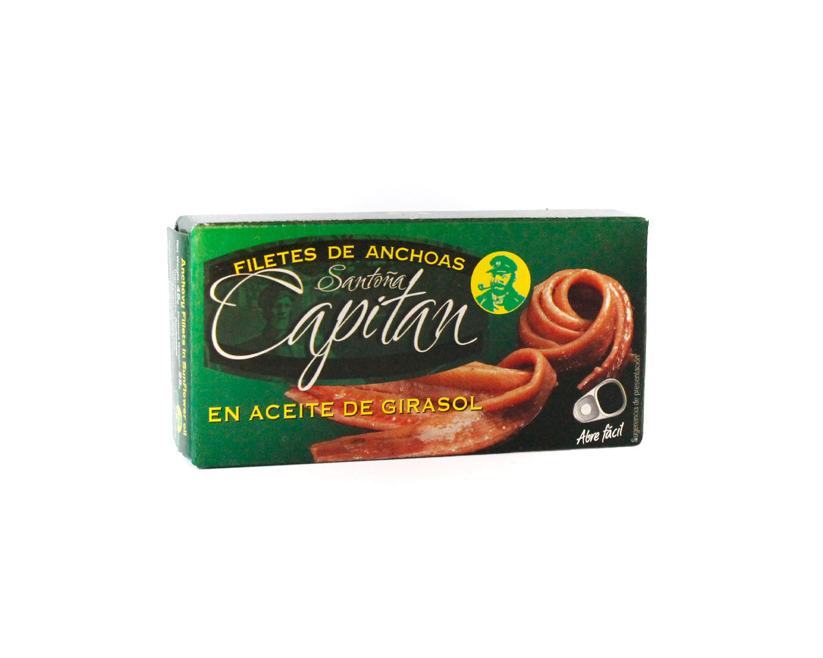 Anchovies in sunflower oil CAPTAIN 45g