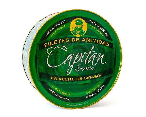 Anchovies in sunflower oil CAPTAIN 900g