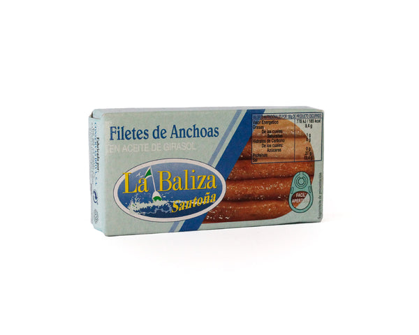 Anchovies in sunflower oil LA BALIZA 45g