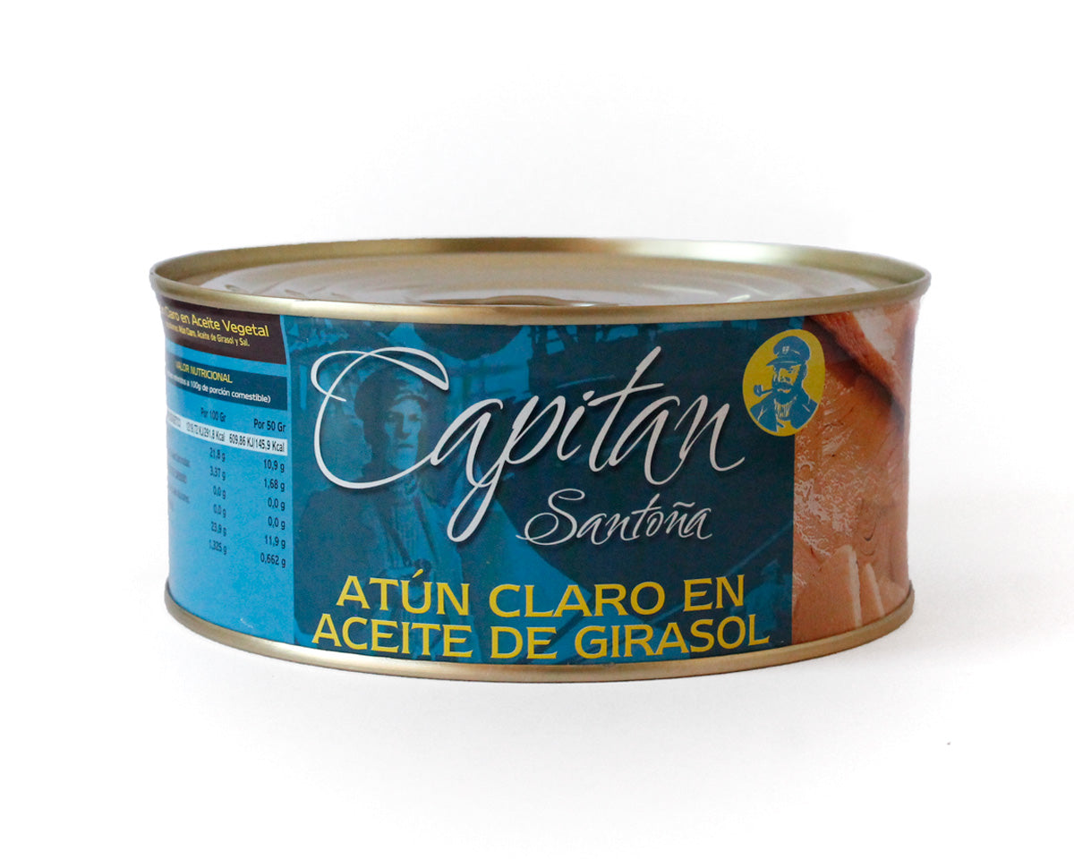 Light tuna in sunflower oil CAPTAIN 1000g