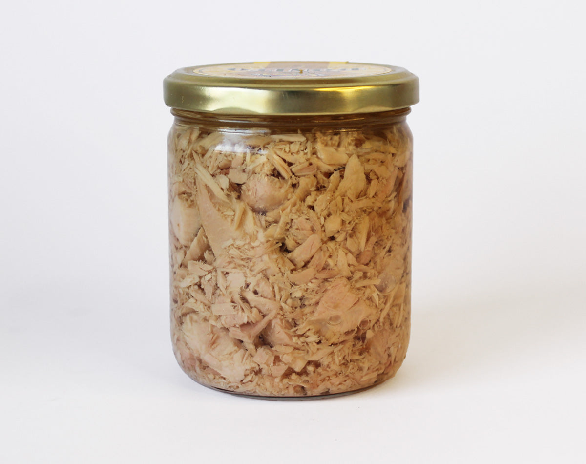 Jar of Northern Bonito Flakes in Olive Oil HOYA 430g