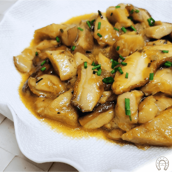 Boletus plato preparado