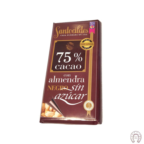Chocolates Santocildes 75% Sin Azúcar con Almendras