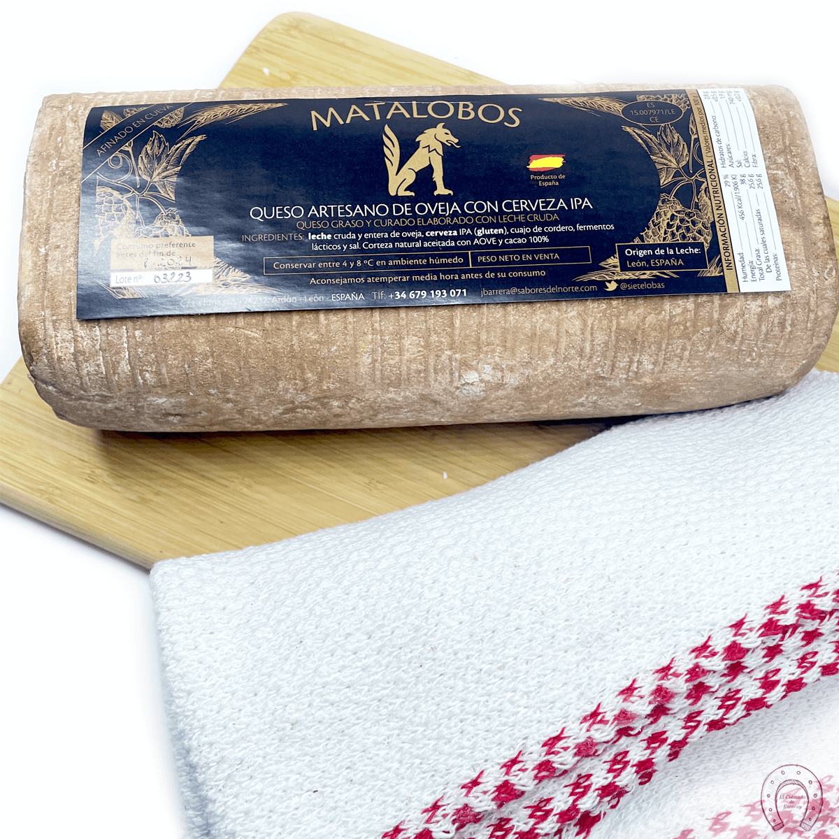 Queso afinado cerveza IPA Matalobos Siete Lobas