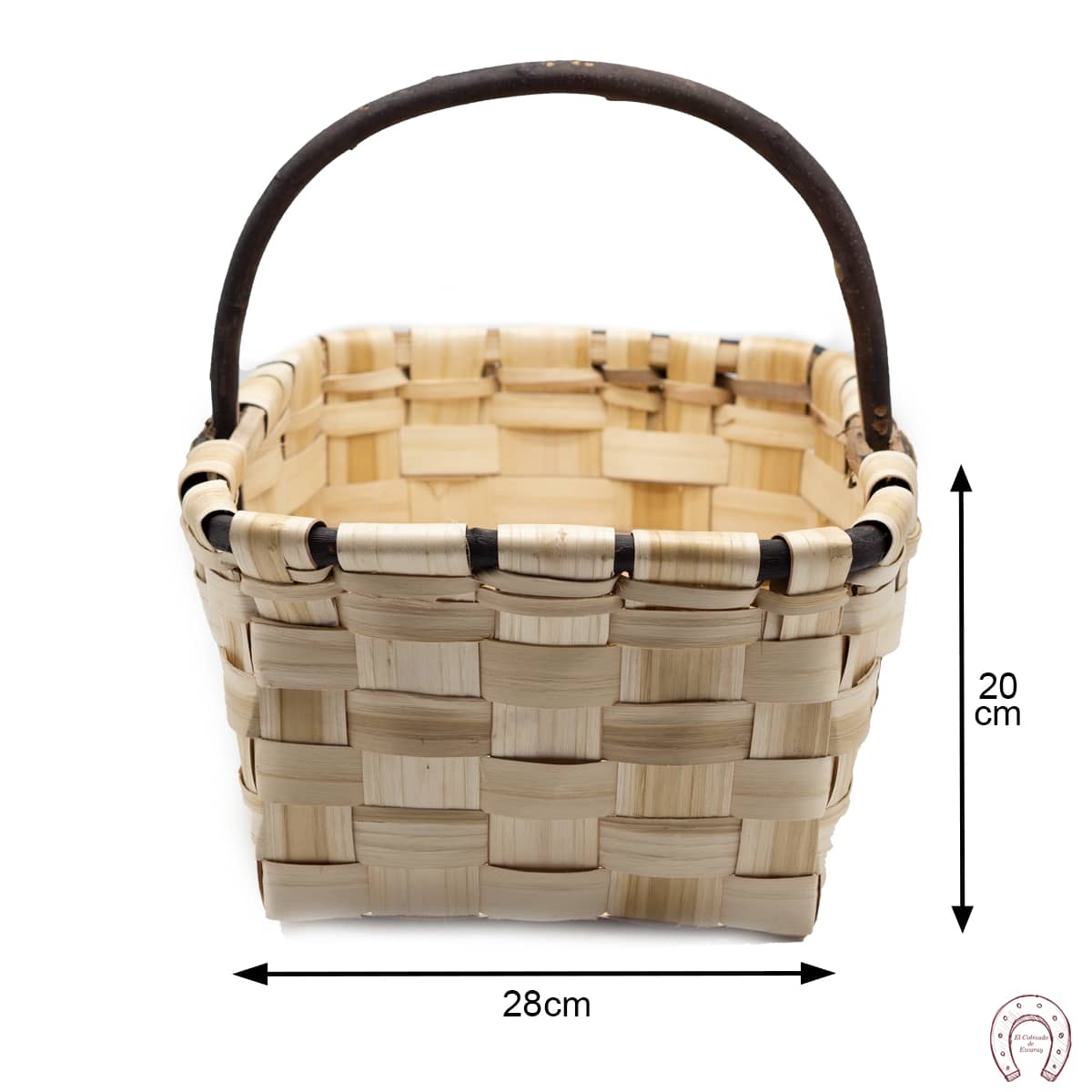 Cesta esparraguera con asa de palo 5