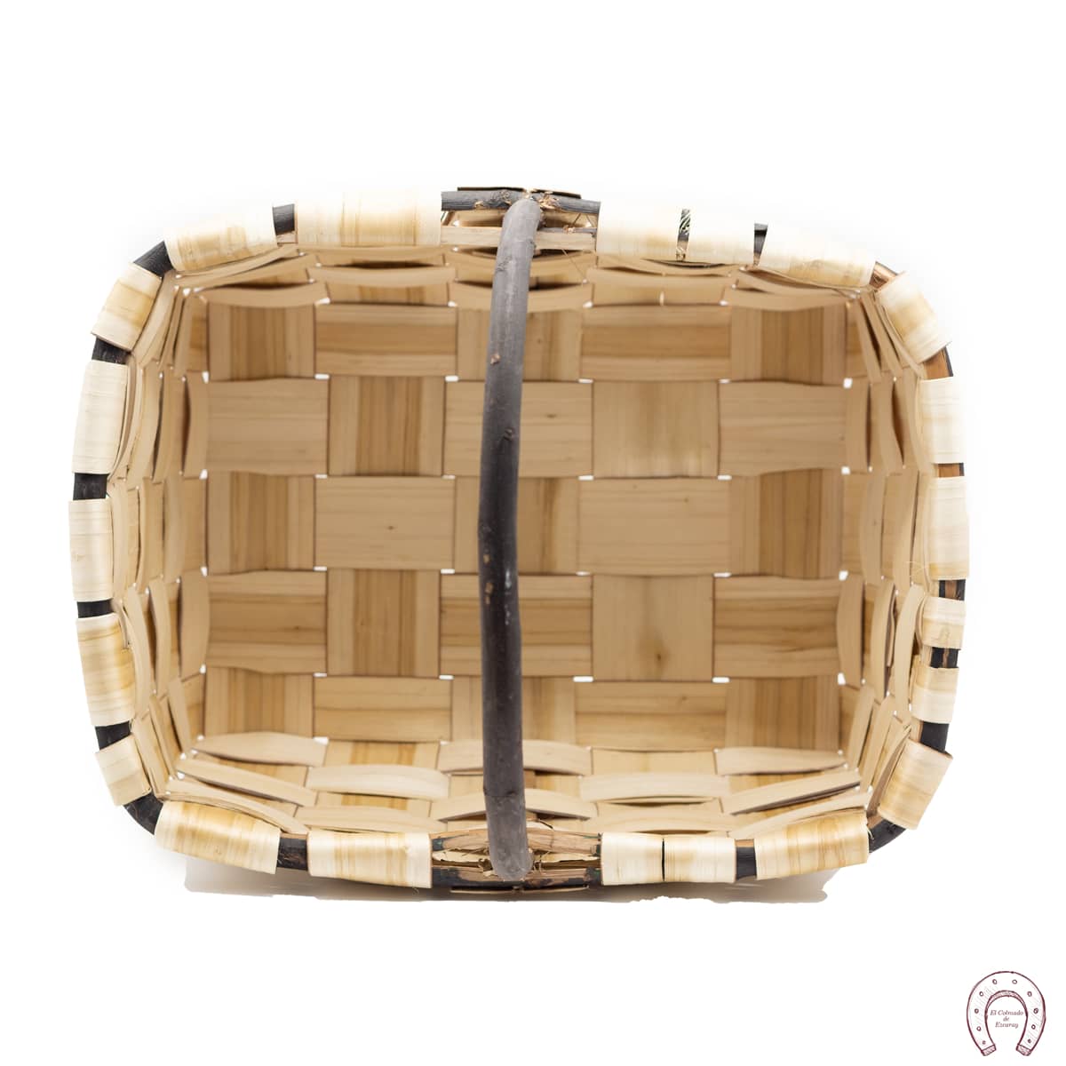 Cesta esparraguera con asa de palo 5