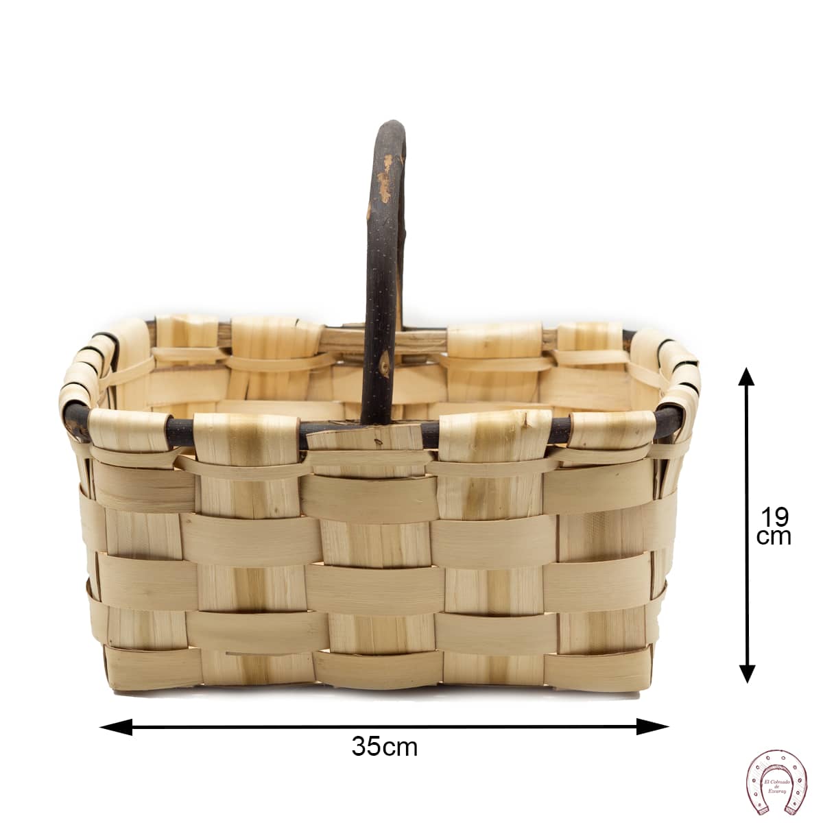 Cesta esparraguera con asa de palo 4