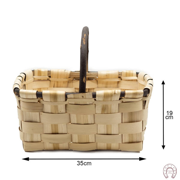 Cesta esparraguera con asa de palo 4