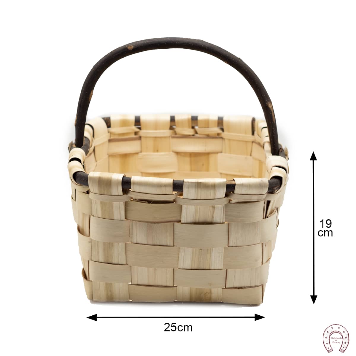 Cesta esparraguera con asa de palo 4