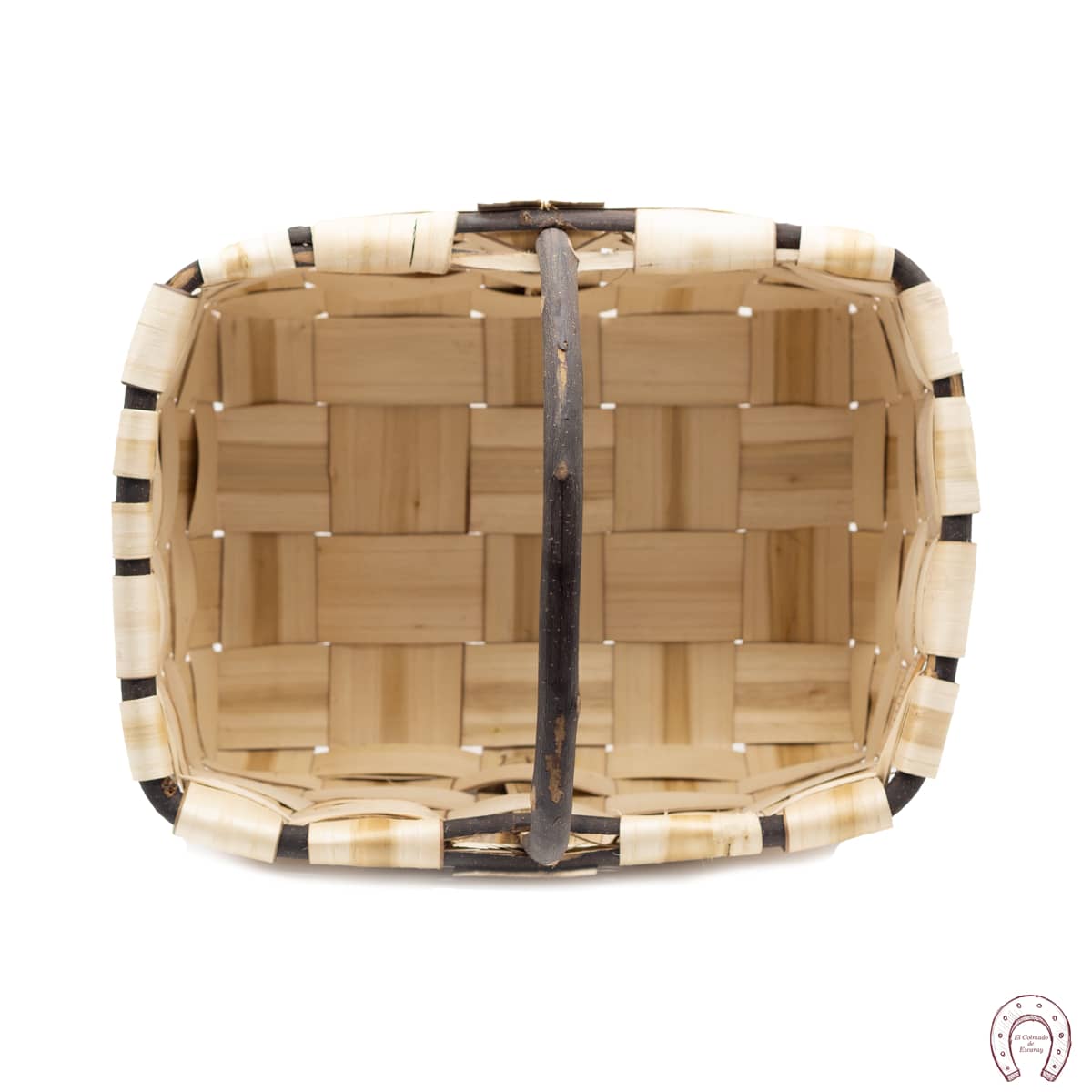 Cesta esparraguera con asa de palo 4