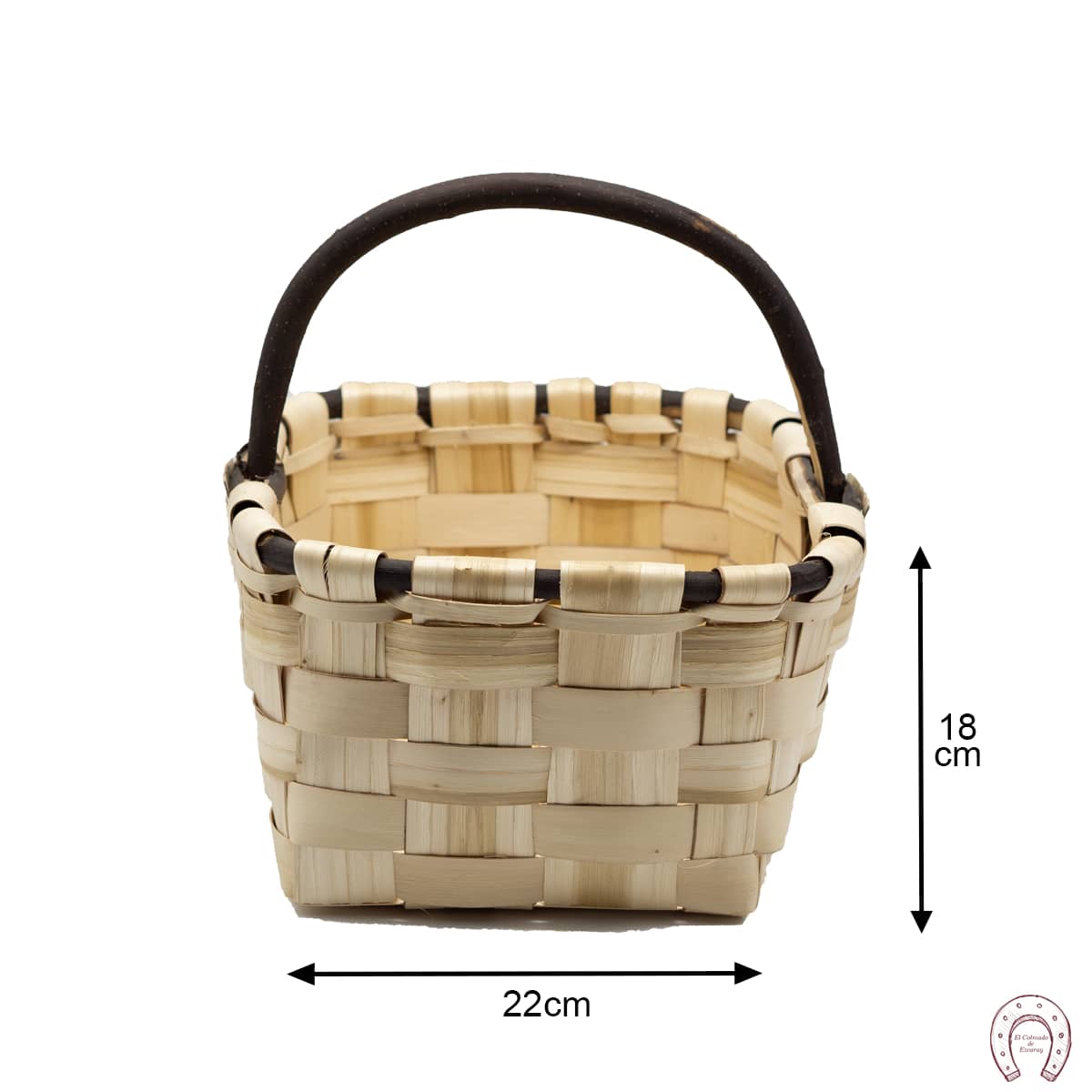 Cesta esparraguera con asa de palo 3