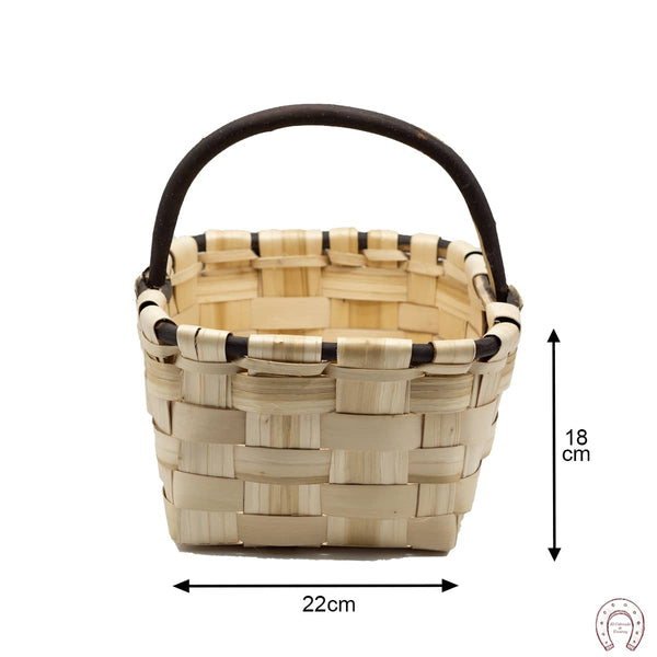 Cesta esparraguera con asa de palo 3