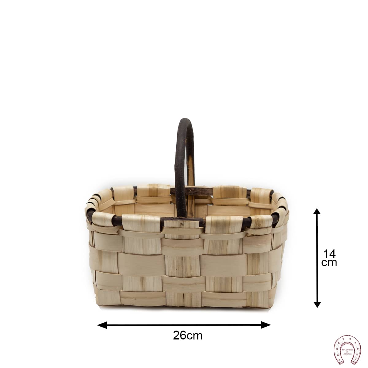 Cesta esparraguera con asa de palo 1