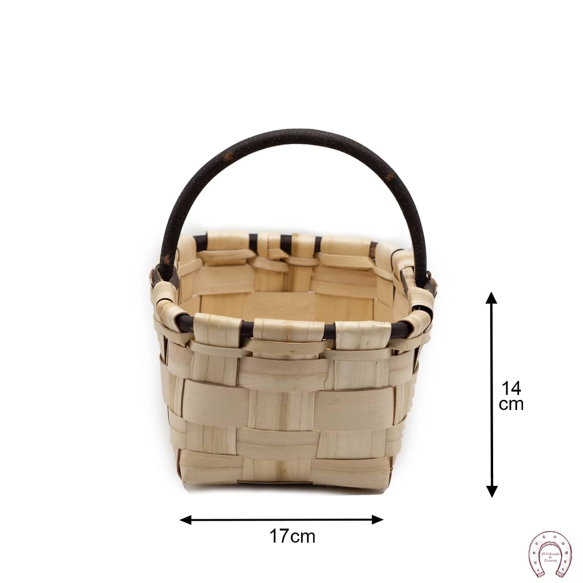 Cesta esparraguera con asa de palo 1