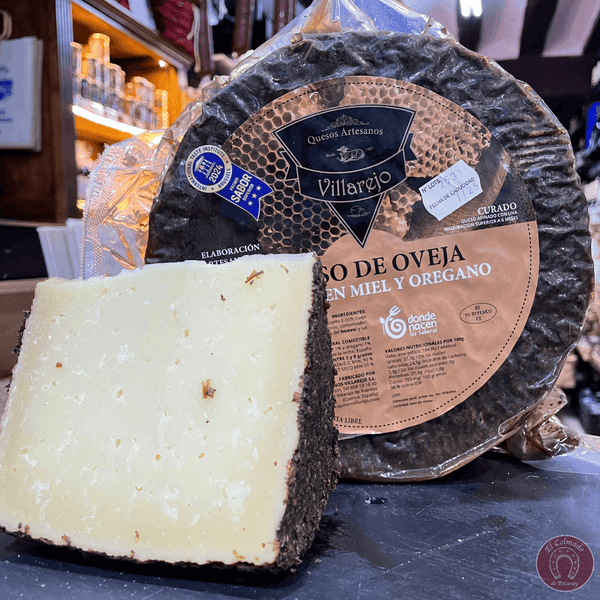 Queso curado con miel y oregano Villarejo