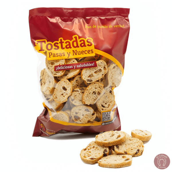 Pan tostado con pasas y nueces Panadería Jesús
