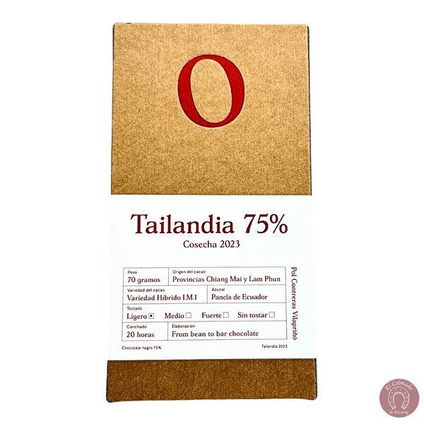 Chocolate artesano de Ezcaray, origen cacao Tailandia