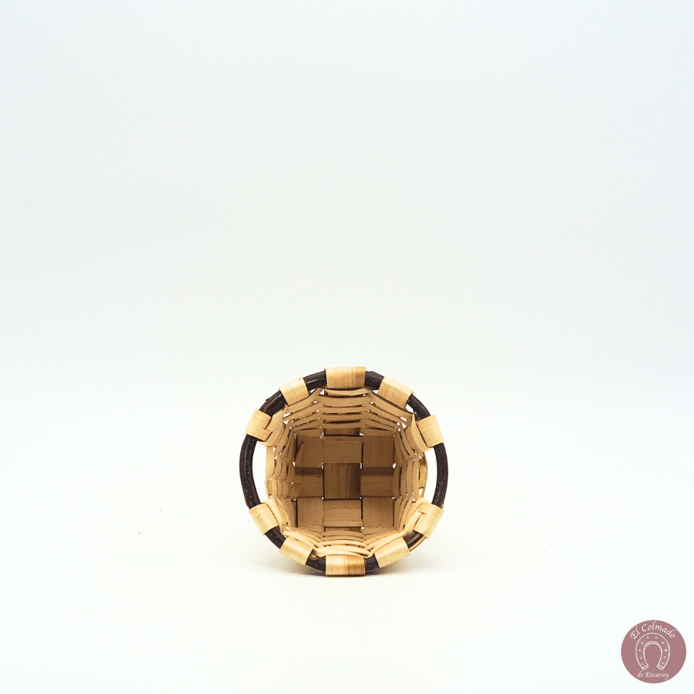 Cesto Alto Madera Castaño 1