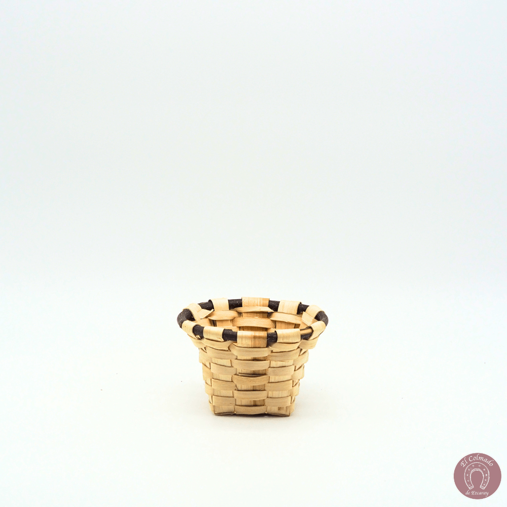 Cesto Alto Madera Castaño 1