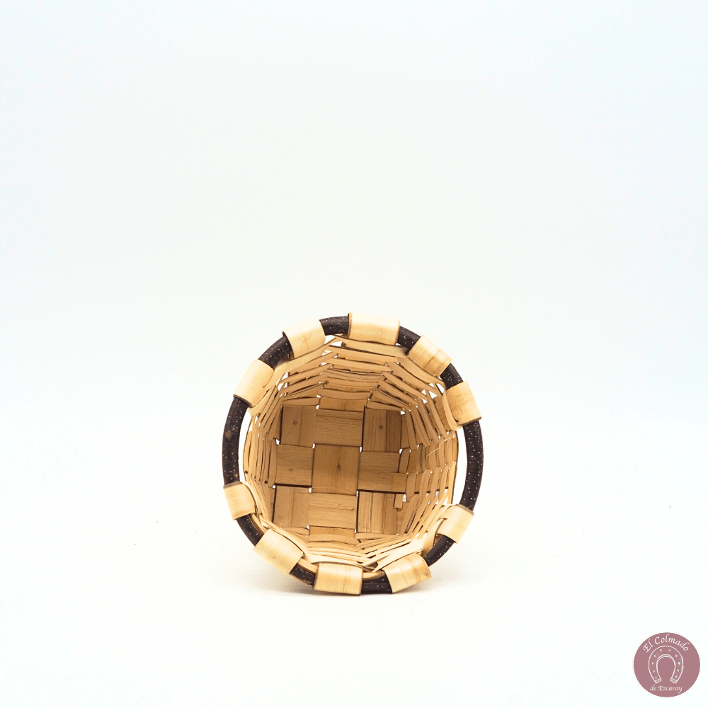 Cesto Alto Madera Castaño 2
