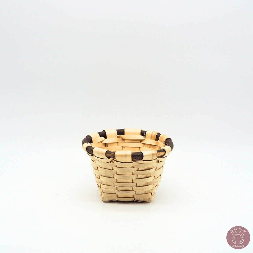 Cesto Alto Madera Castaño 2