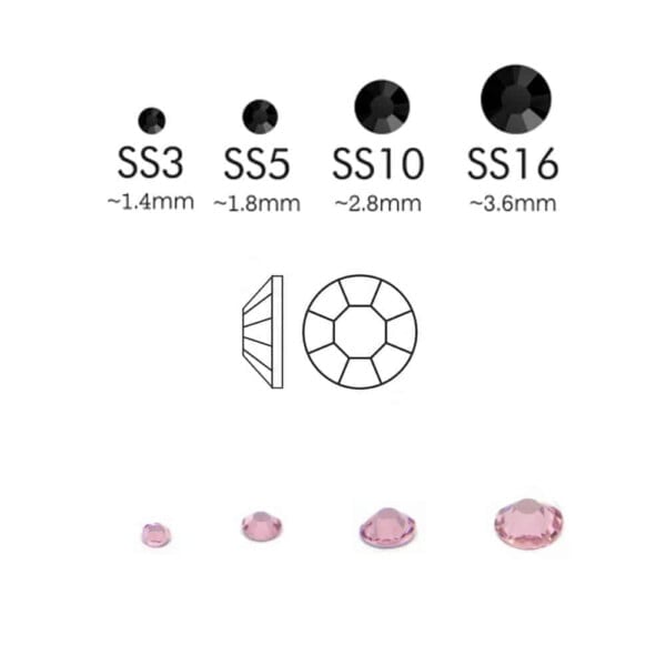 Decorative Stones – Crystal, approx. 50 pcs.