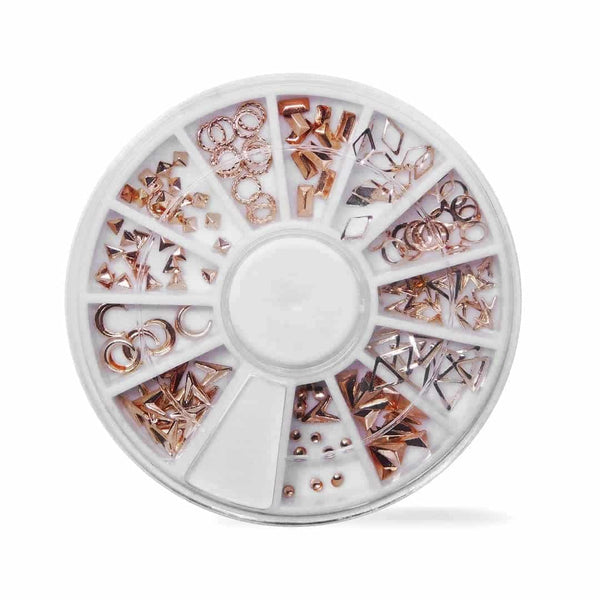 Nail Art kotačić Rose Gold mix