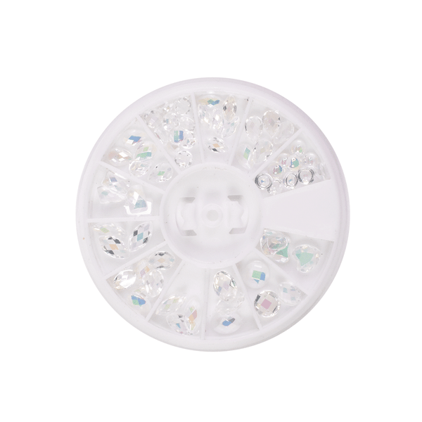 Kotač za nail art Clear Crystals