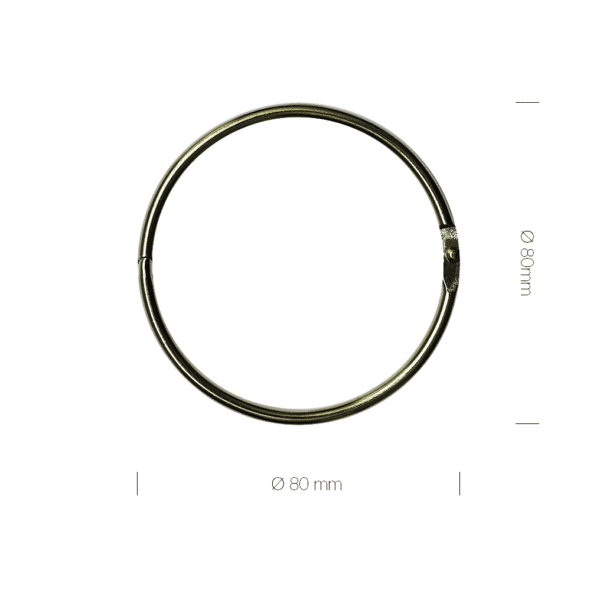 Show tips 40 pcs. with metal ring