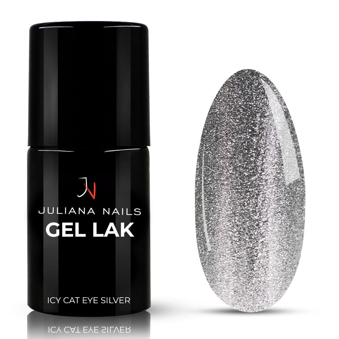 Gel lak Icy Cat Eye Silver 6ml