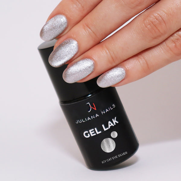 Gel lak Icy Cat Eye Silver 6ml