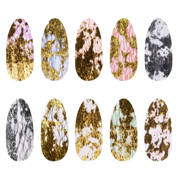 Nail Foil Box – Metallic Mesh