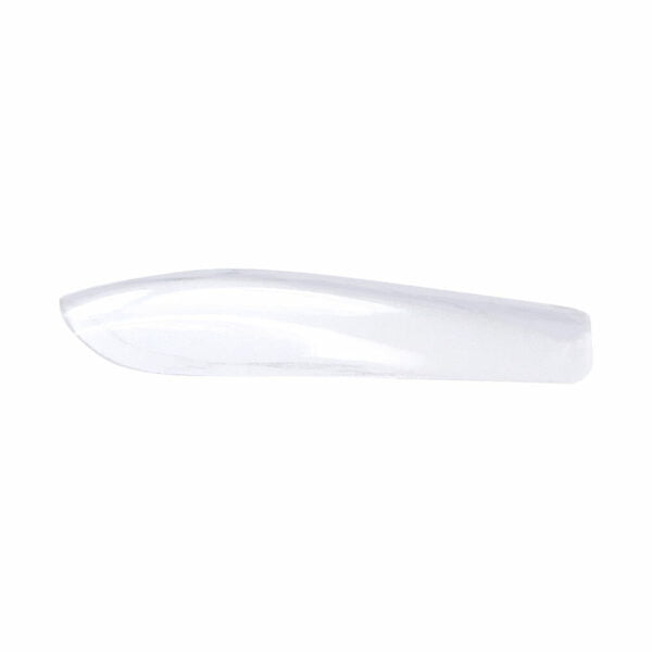 Press-On Fullcover Tips Transparent – Coffin – Medium (100 pcs.)