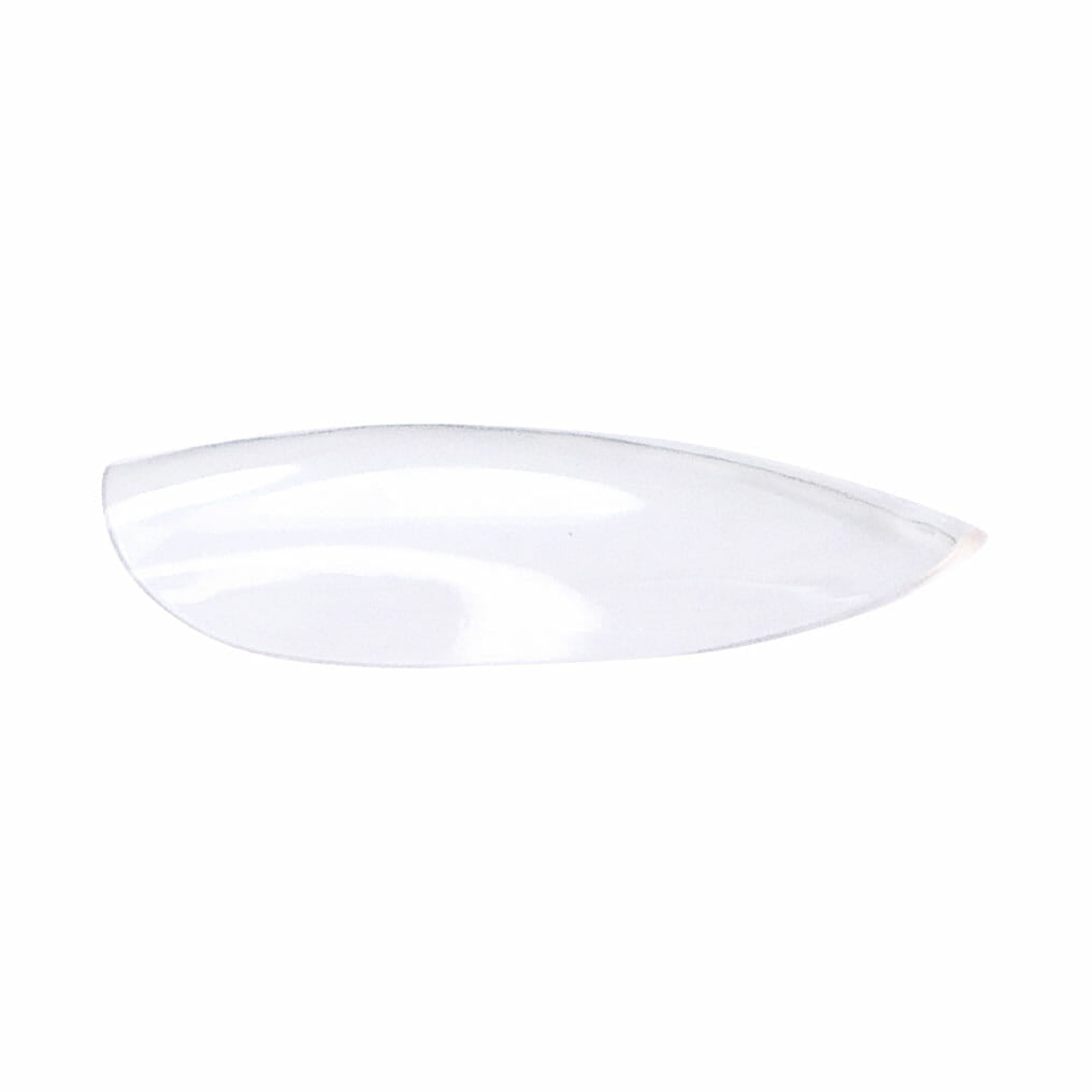 Press-On Fullcover Tips Transparent – Rounded – Short (100 pcs.)
