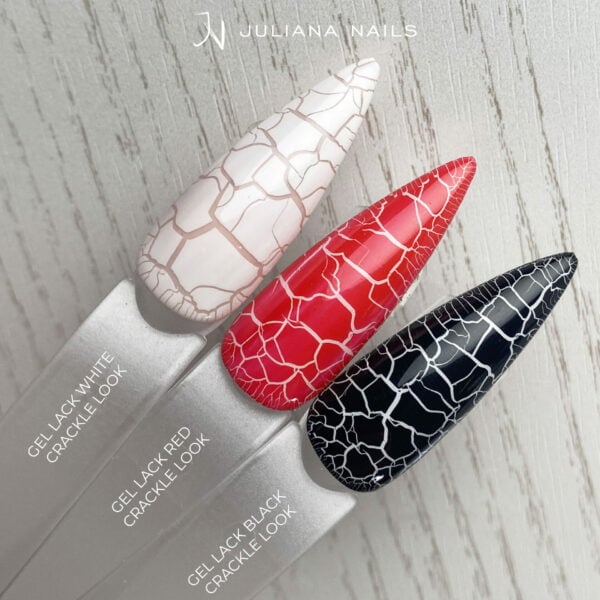 Gel Polish Red Crackle Look 6ml