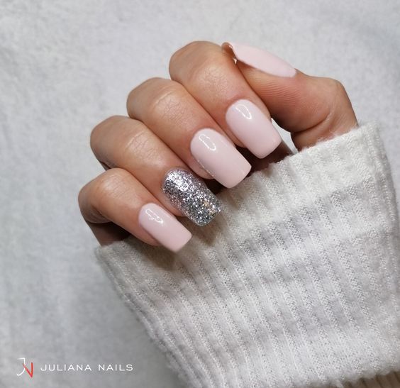 Gel Polish Heavy Glitter Silver 6ml