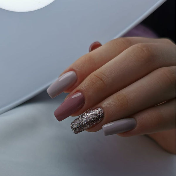 Gel Polish Heavy Glitter Silver 6ml