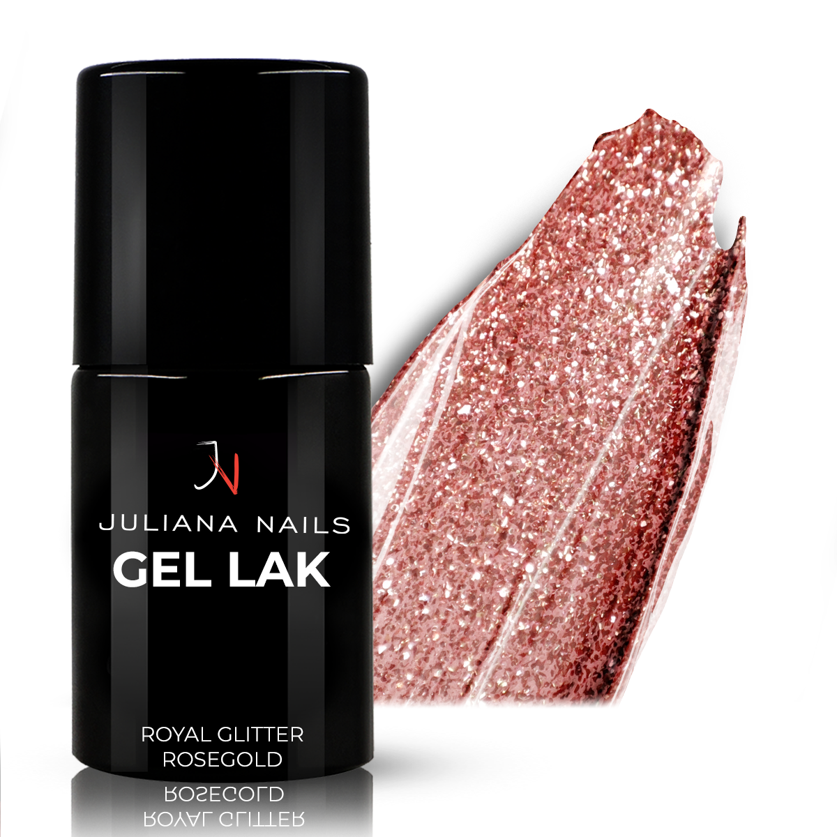 Gel lak Royal Glitter Rosegold 6ml